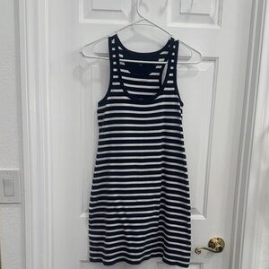 GAP Navy and White Striped Tank Dress